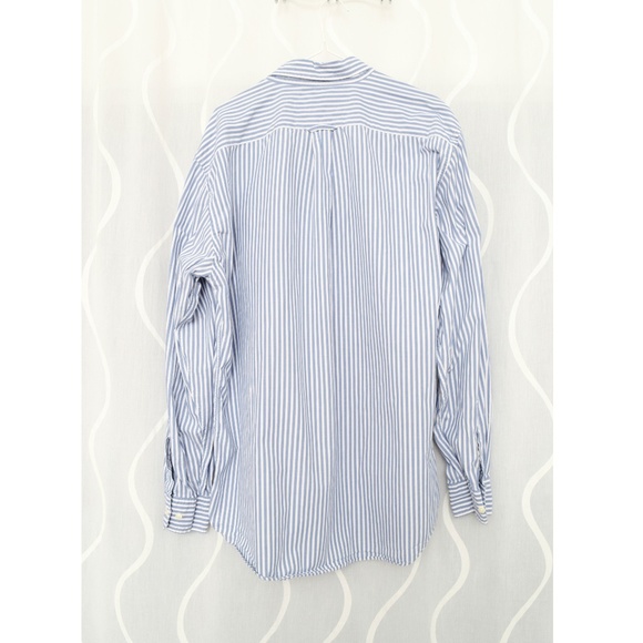 NAUTICA Vertical Stripe Collar Button Dress Shirt - Picture 5 of 7
